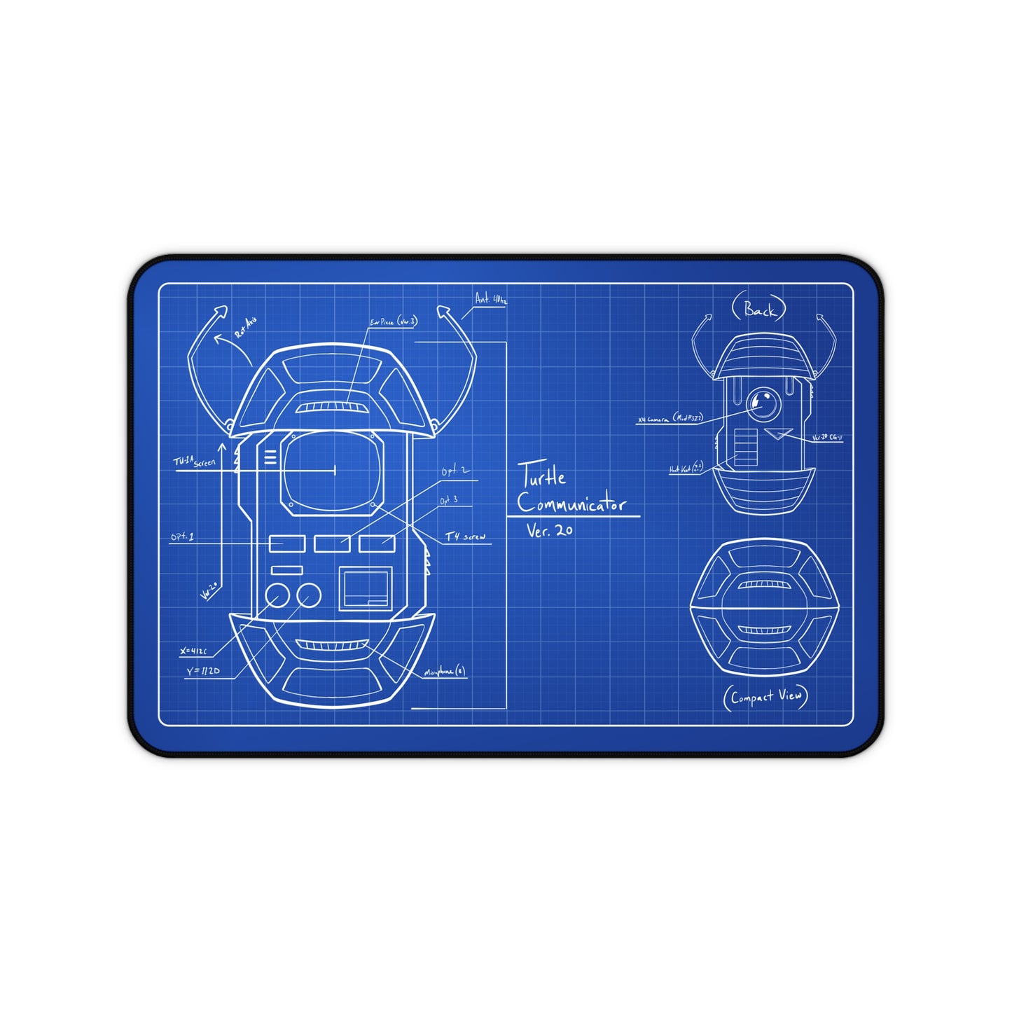 12” × 18” Blueprint Communicator Desk Mat