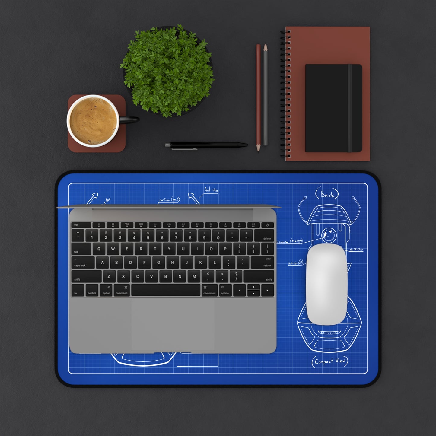 12” × 18” Blueprint Communicator Desk Mat